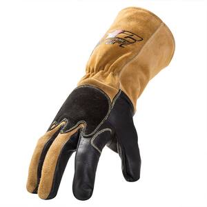 Steiner Pigskin Leather MIG Welding Gloves - Tan, X-Large, Pair, Model