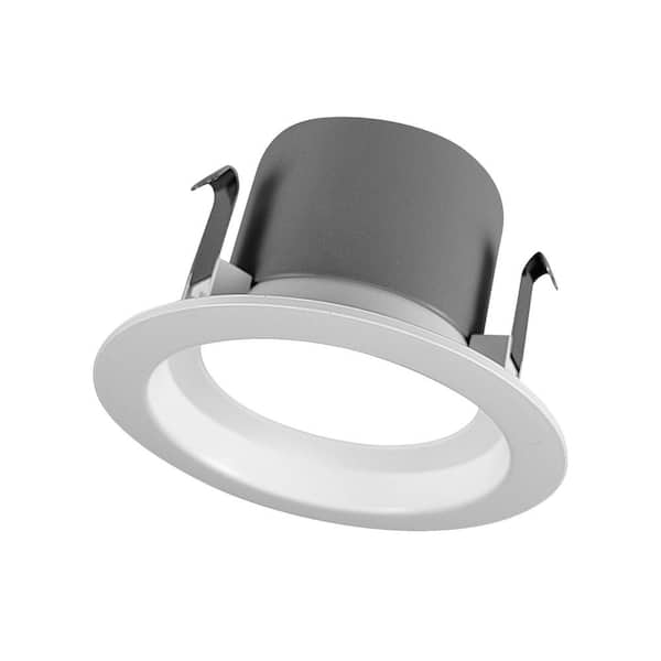 4 in. Downlight White Integrated LED Recessed Trim Retrofit Light