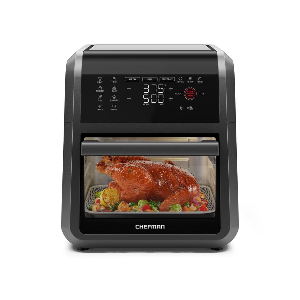 Chefman 12-Quart Black Digital Air Fryer Oven with Touchscreen