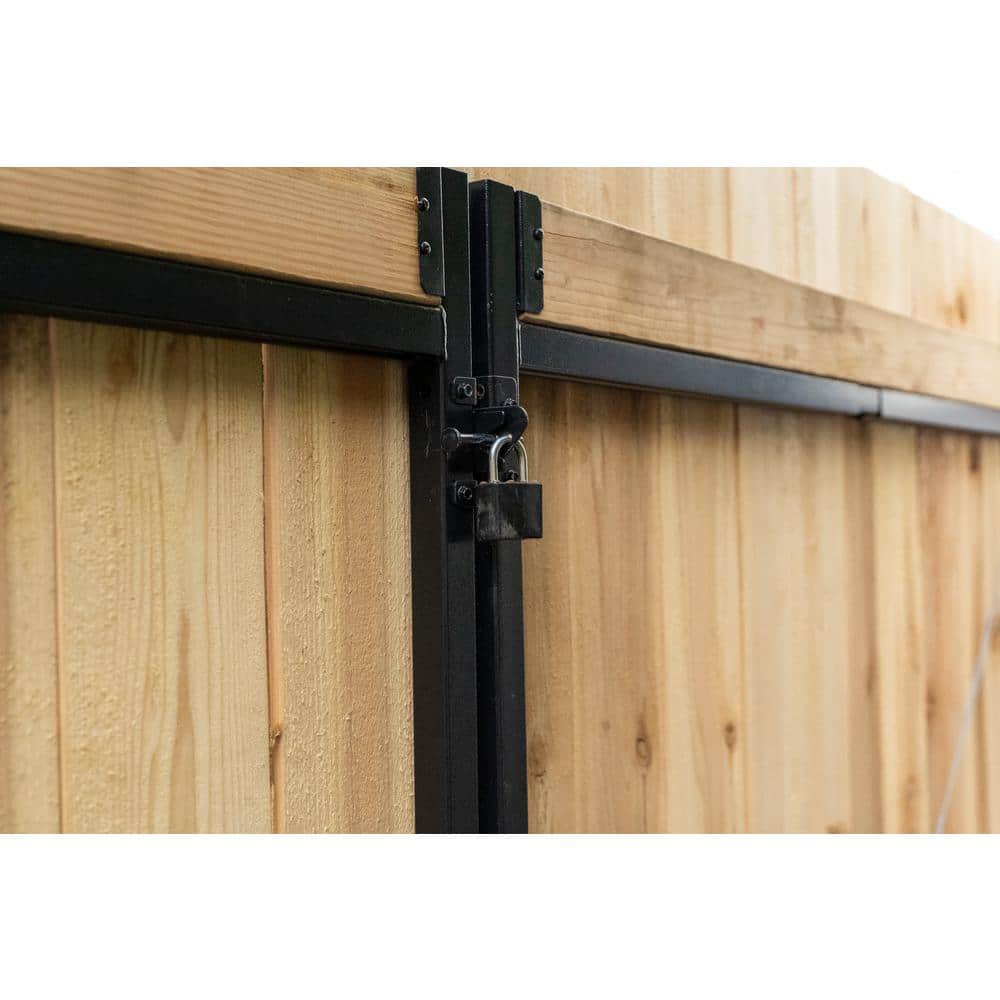 Adjustable Black Steel Frame Gate Building Kit for 60"-96" Openings