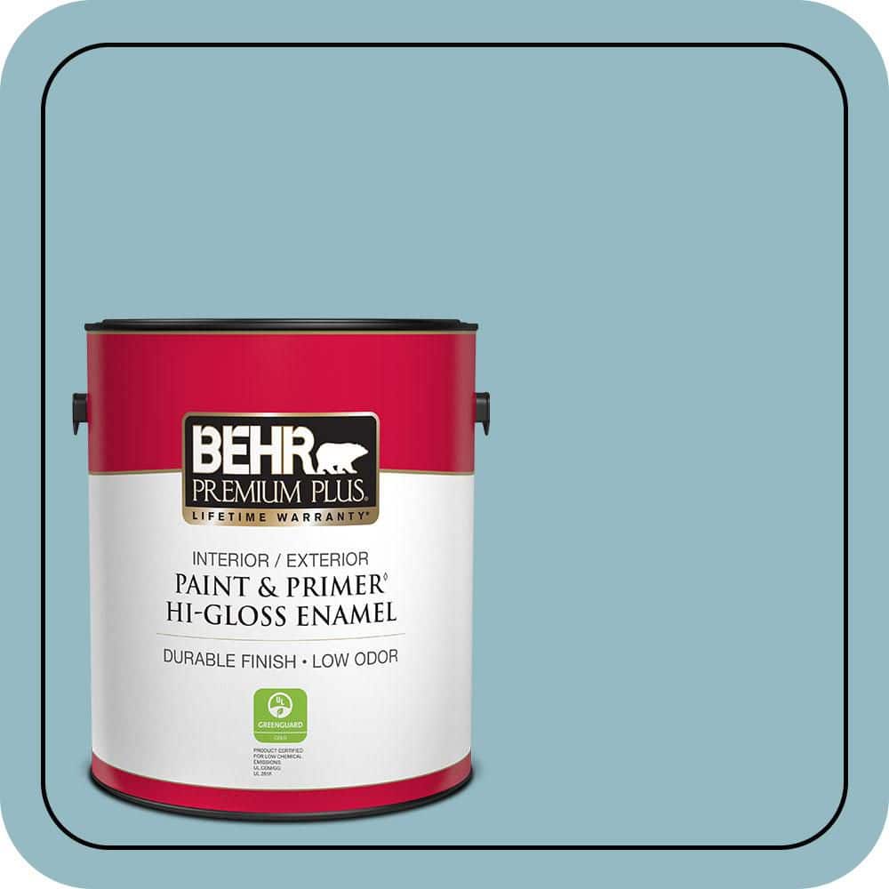 1 gal. #T18-13 Casual Day Hi-Gloss Enamel Interior/Exterior Paint & Primer price history on PriceWatchPro