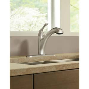 Banbury Single-Handle Pull-Out Sprayer Kitchen Faucet with Power Clean in Spot Resist Stainless