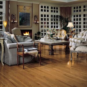 Natural Reflections Oak Mellow 5/16 in. Thick x 2-1/4 in. Wide x Varying Length Solid Hardwood Flooring (40 sq.ft./case)