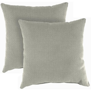 16 in. L x 16 in. W x 4 in. T McHusk Stone Outdoor Throw Pillow (2-Pack)