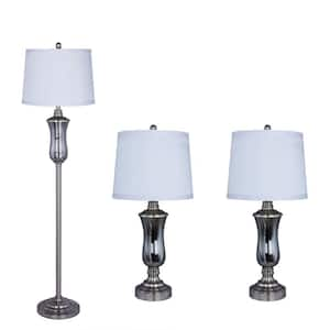 Fangio Lighting 62.5 in. 3-Piece Iron Metal Lamp Set 1434 - The