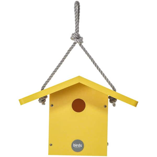 BIRDS choice Wren House Color Pop Collection in Yellow Recycled Plastic