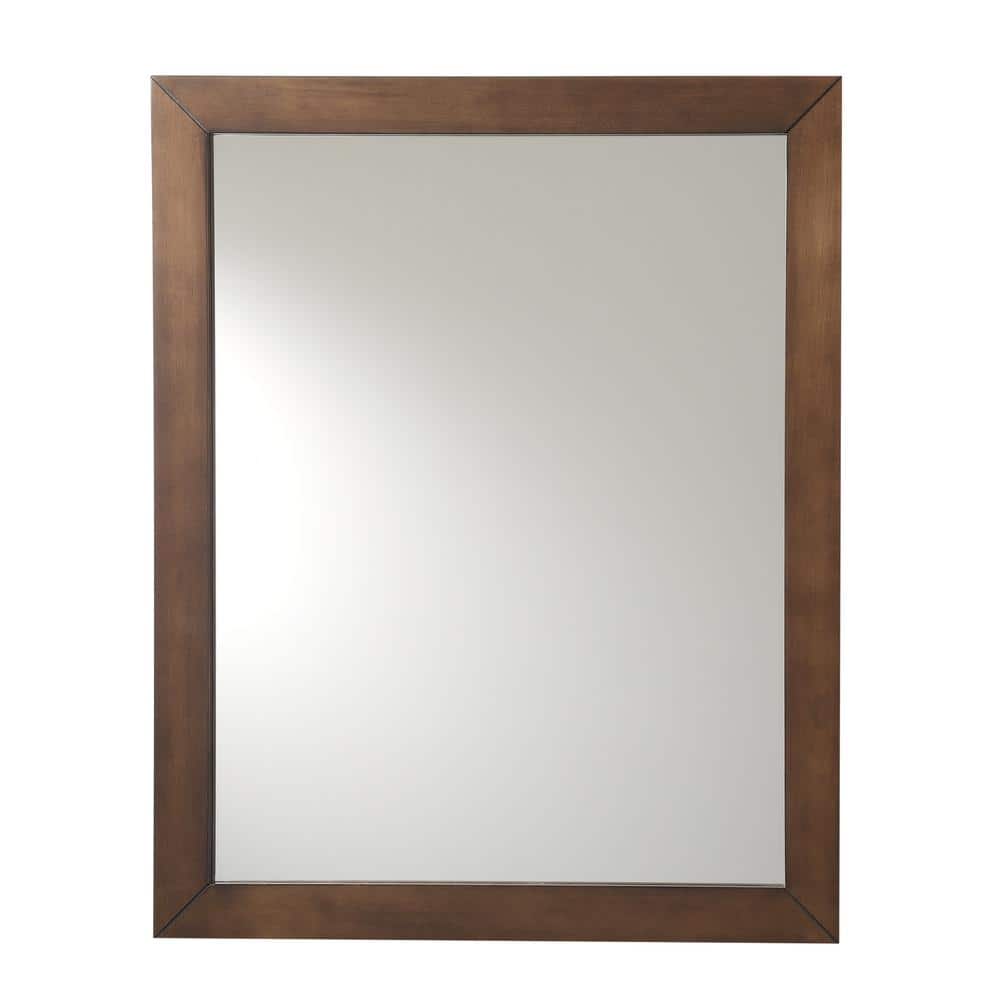 Antique Coffee 30" Country Style Bathroom Vanity Set with Mirror