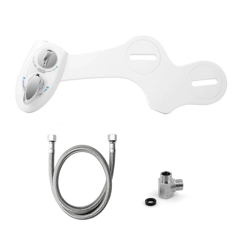 Cold Water Spray Bidet Sprayer Bidet Attachment Self-Cleaning Dual Nozzle W