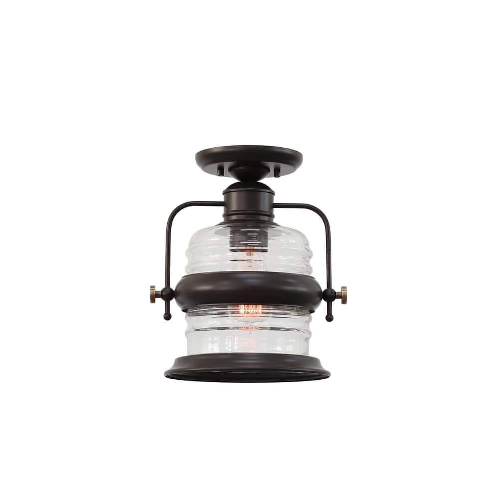 ELK Lighting Fairview 9.5 in. 1Light Oil Rubbed Bronze Flush Mount