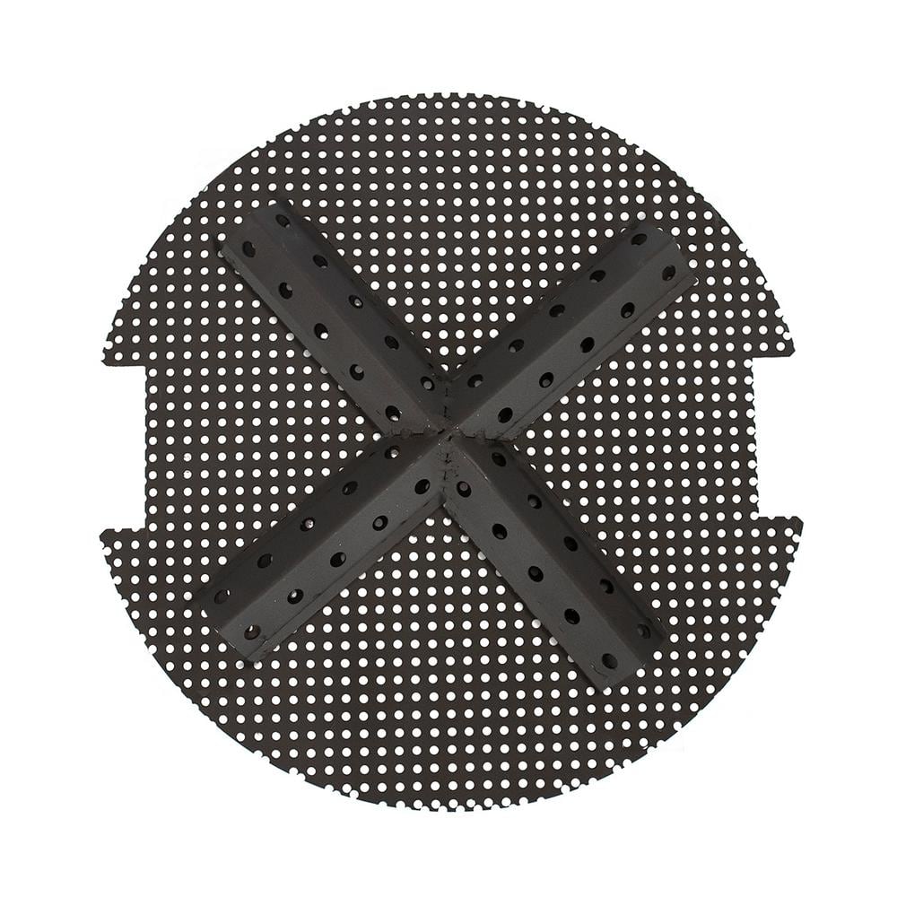 Black Powder-Coated Steel Smokeless Round Fire Pit
