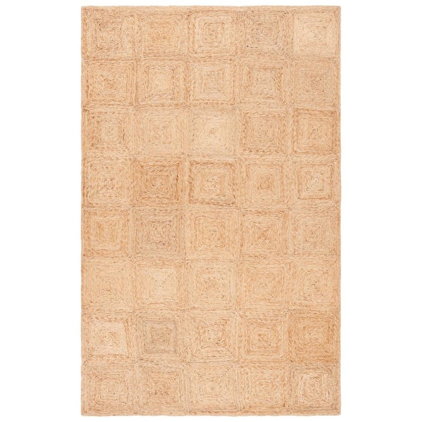 SAFAVIEH Natural Fiber Beige 6 ft. x 9 ft. Woven Spiral Area Rug