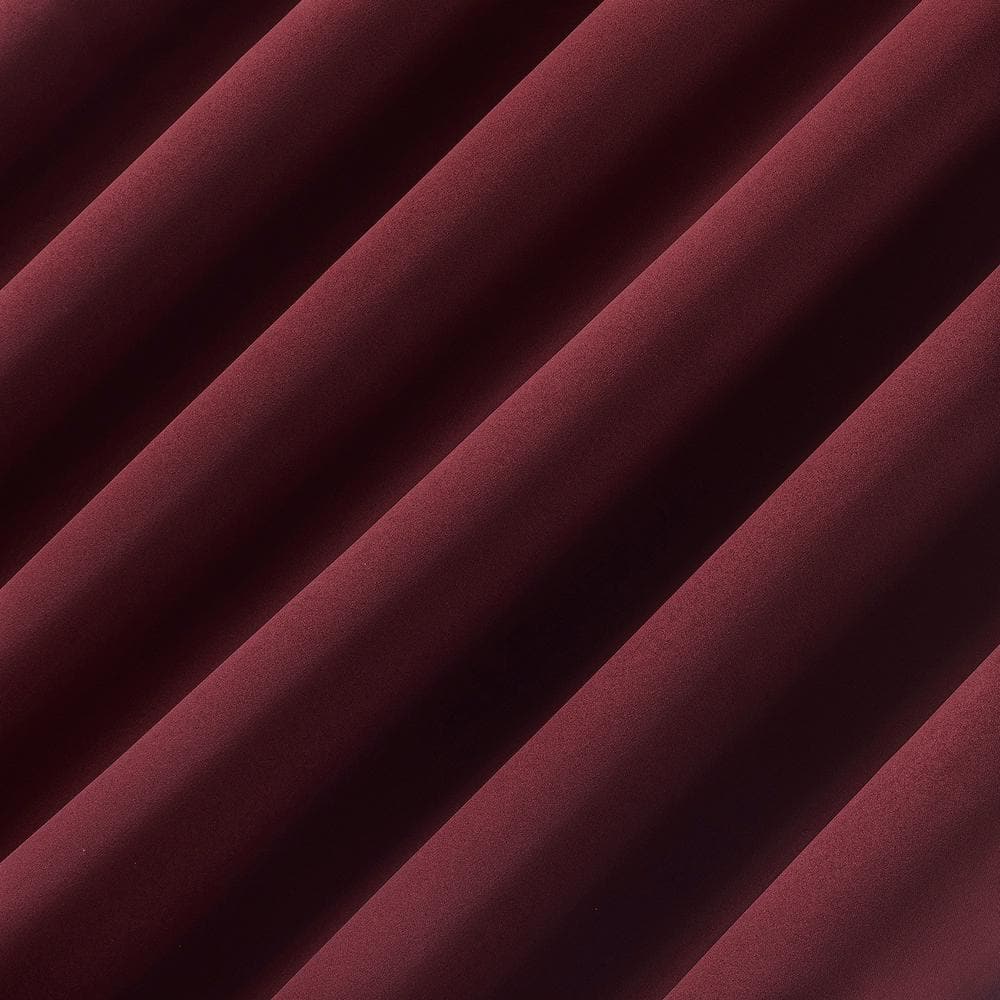 Wine Red 63" Blackout Rod Pocket Curtain Panel