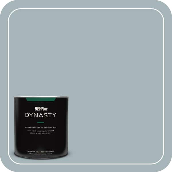 BEHR DYNASTY 1 qt. #ECC-22-2 Bay View Semi-Gloss Enamel Interior Stain-Blocking Paint and Primer