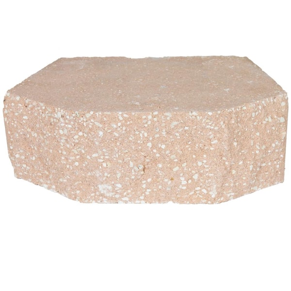 Oldcastle 4 in. x 11.75 in. x 7.75 in. Peach Concrete Retaining Wall Block