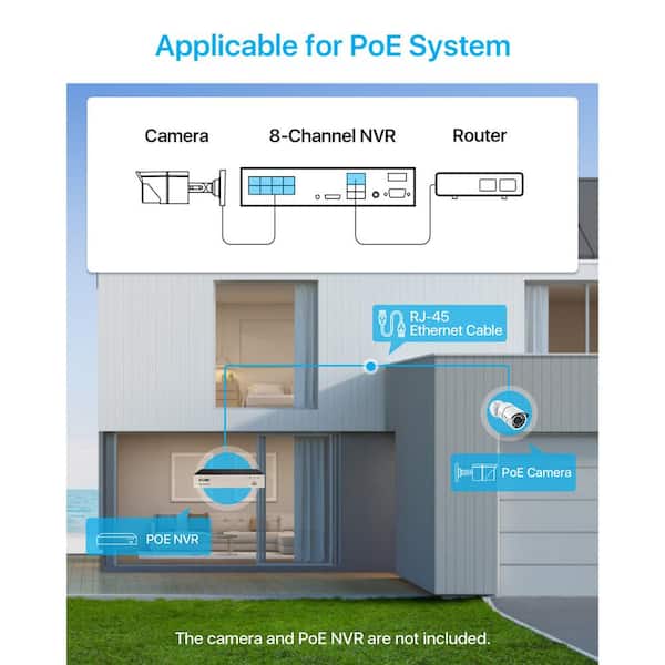Lorex Camera Extension 75FT Cat5E PoE IP Camera NVR Ethernet Cable ...
