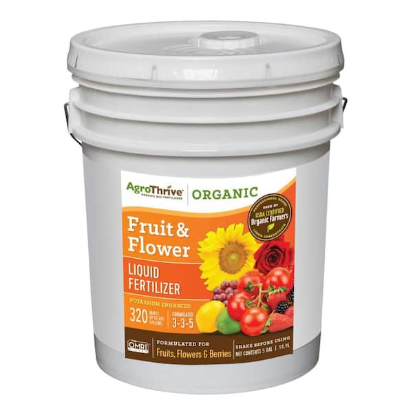 AgroThrive 5 Gal. Fruiting and Flowering Organic Liquid Fertilizer
