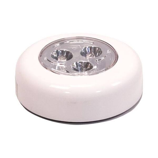 Unbranded 2-3/4 in. Dia LED White Battery Operated Under Cabinet Light Puck