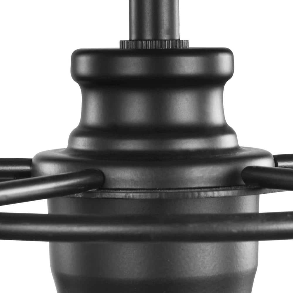 Chambers 10" Matte Black Farmhouse Mini-Pendant with Wire-Frame Shade