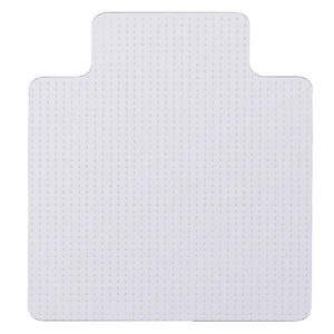 36 in. x 48 in. Clear PVC Carpet Office Chair Mat with Lip