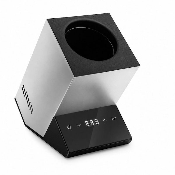 1 Bottle White Electric Wine Cooler Bucket for 750 ml Vino or Some Champagne, Single Bottle Chiller for Poolside Party