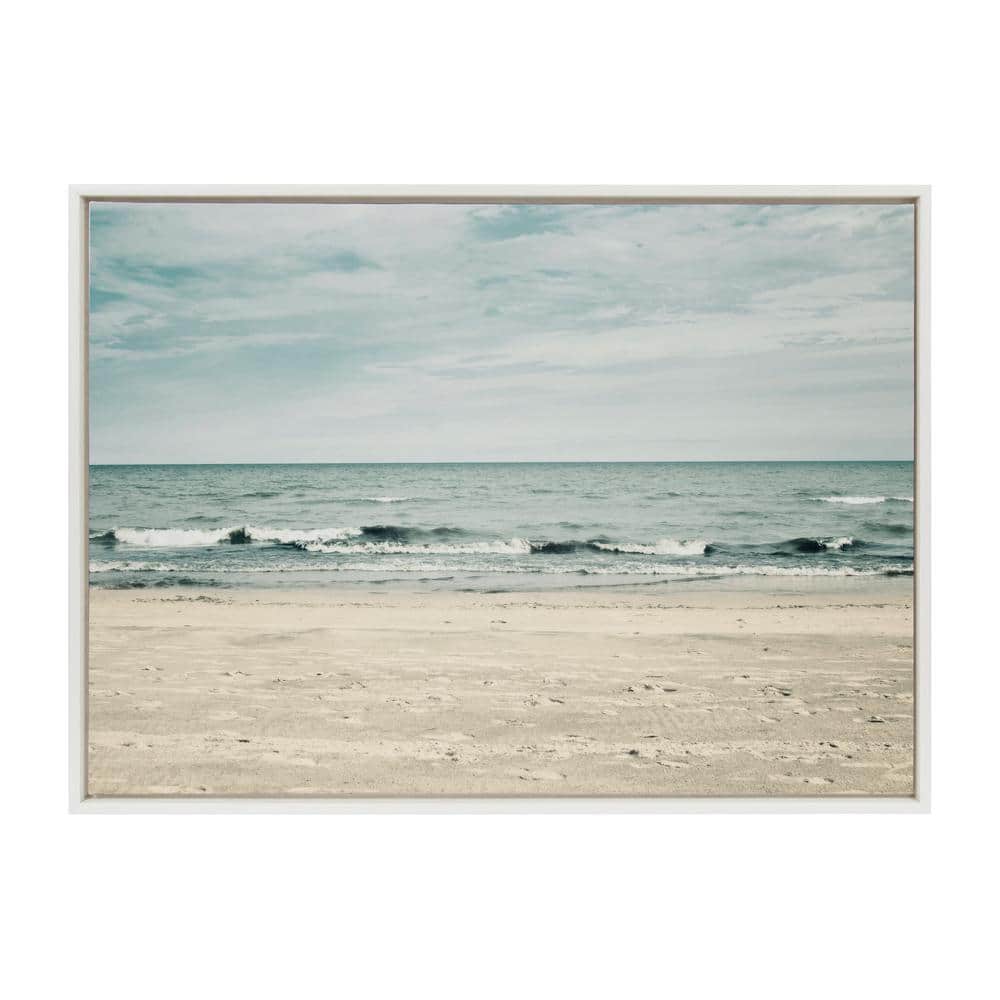 Beach 2 by F2Images Framed Nature Canvas Wall Art Print 38.00 in. x 28.00 in. price history on PriceWatchPro