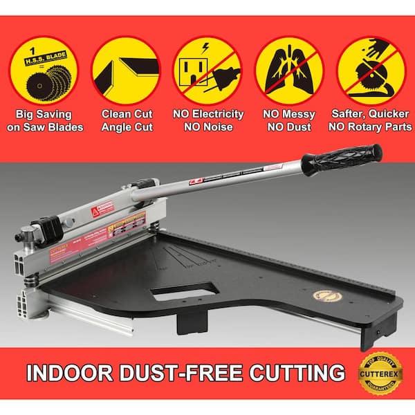 Angel Sar 13 in. Professional Laminate Floor Cutter, Vinyl Floor Cutter