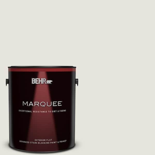 BEHR MARQUEE 1 gal. #PPU24-13 White Pepper Flat Exterior Paint & Primer