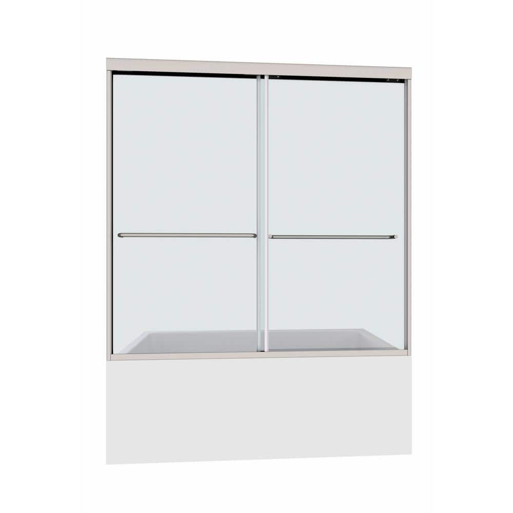 Vanityfus 60 In. W X 58 In. H Double Sliding Framed Shower Door In 