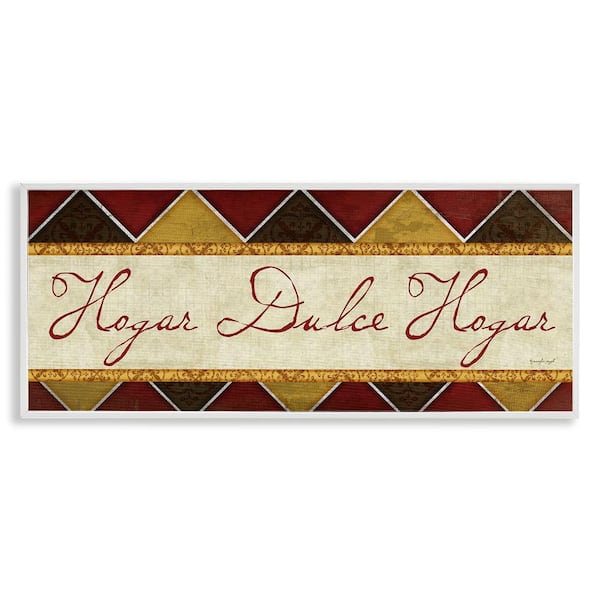 Stupell Industries Sweet Home Traditional by Jennifer Pugh White Framed Typography Giclee Art Print 10 in. x 24 in.
