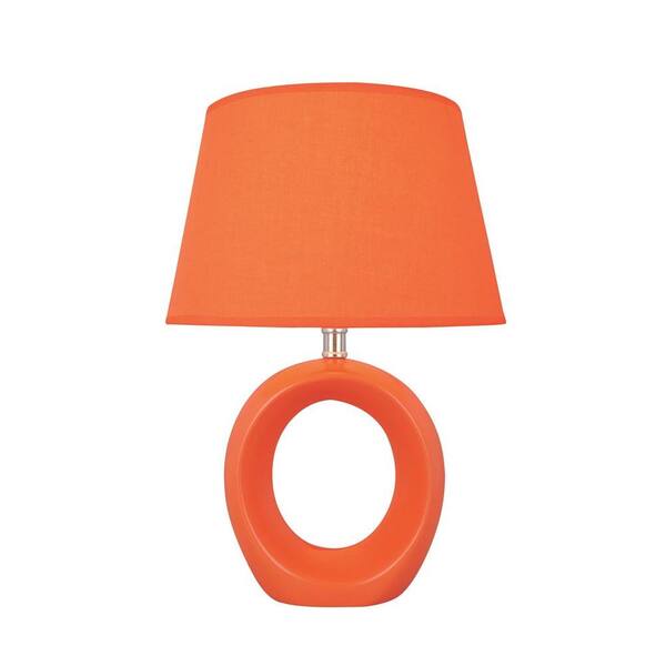 Illumine 15.8 in. Orange Table Lamp