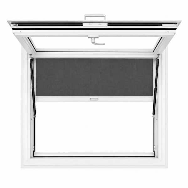 TEZA DOORS Teza 59.5 in. x 35.5 in. White Aluminum Low-E Double