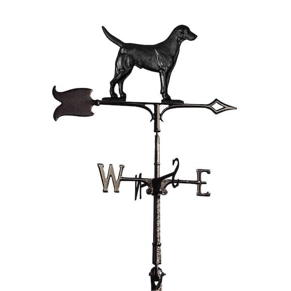 Whitehall Products 30 in. Black Lab Weathervane