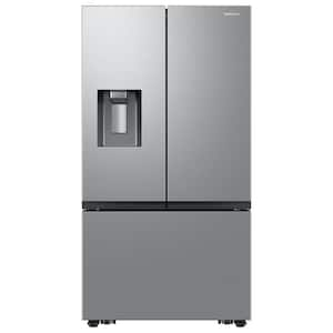 31 cu. ft. Mega Capacity 3-Door French Door Refrigerator External water & ice dispenser in Stainless Steel