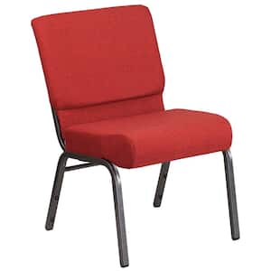 Fabric Stackable Chair in Crimson
