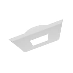 DLF SureFit(v4) 5 in. 10-Watt Square White Selectable Integrated LED Canless Recessed Light Trim