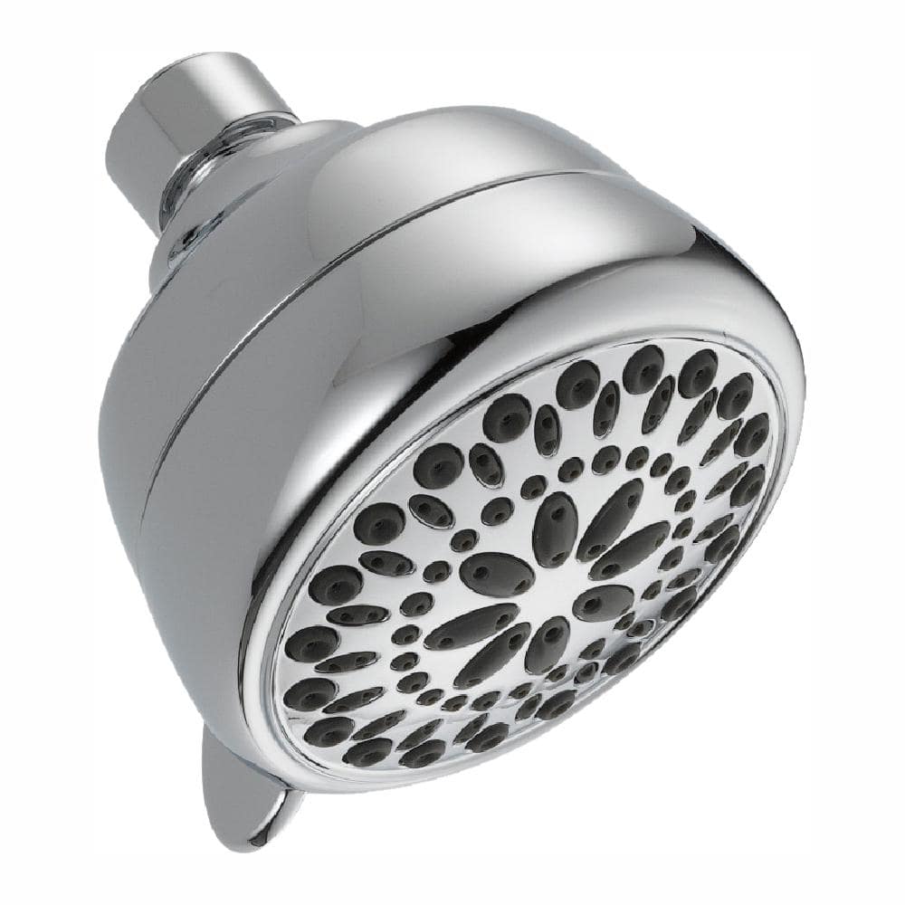 UPC 034449859929 product image for 7-Spray Patterns 1.75 GPM 3.38 in. Wall Mount Fixed Shower Head in Chrome | upcitemdb.com