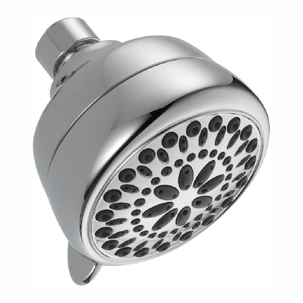 Delta 7-Spray Patterns 1.75 GPM 3.38 in. Wall Mount Fixed Shower Head in Chrome