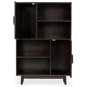 Sideboard Storage Cabinet Bookshelf Cupboard w/Door Shelf Espresso