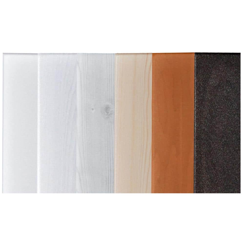 Plain White Foam Wood Ceiling Planks 39" x 6" Pack of 12
