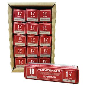 Powercleats 1-1/4 in. 18-Gauge Hardwood Flooring Nails 15 Boxes of 1,000 (15000-Pack)