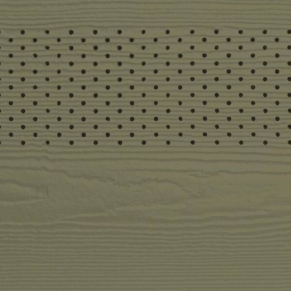 James Hardie Magnolia Home Hardie Soffit HZ10 16 in. x 144 in. Mudflats Fiber Cement Vented Cedarmill Soffit