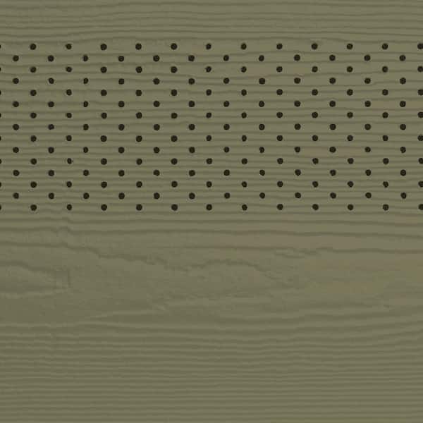 James Hardie Magnolia Home Hardie Soffit HZ10 16 in. x 144 in. Mudflats Fiber Cement Vented Cedarmill Soffit (156-Pack)