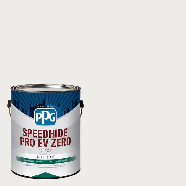 PPG Speedhide Pro EV Zero 1 gal. PPG1025-1 Commercial White Eggshell Interior Paint