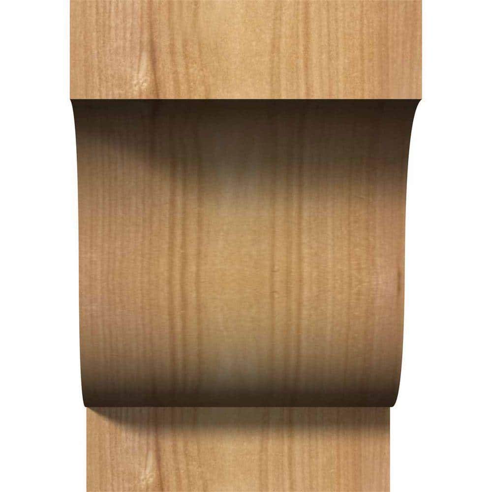 6" x 6" x 4" Western Red Cedar Rustic Corbel