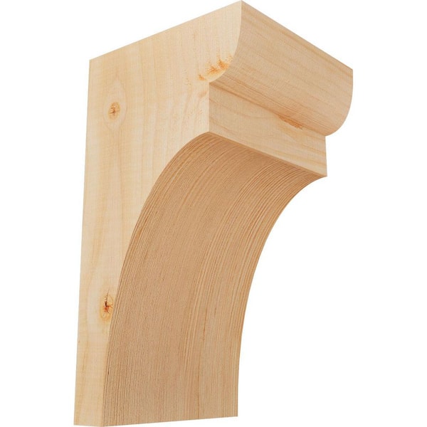 Ekena Millwork 5-1/2 in. x 6 in. x 10 in. Douglas Fir Yorktown Smooth Corbel