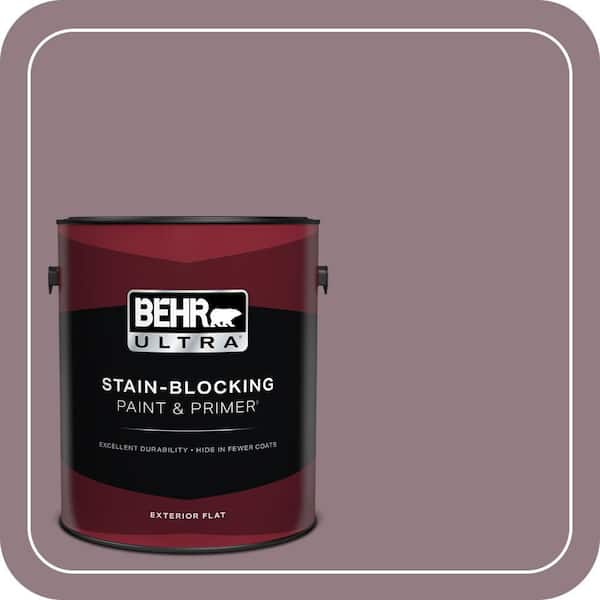 BEHR ULTRA 1 gal. #100F-5 Gypsy Magic Flat Exterior Paint & Primer