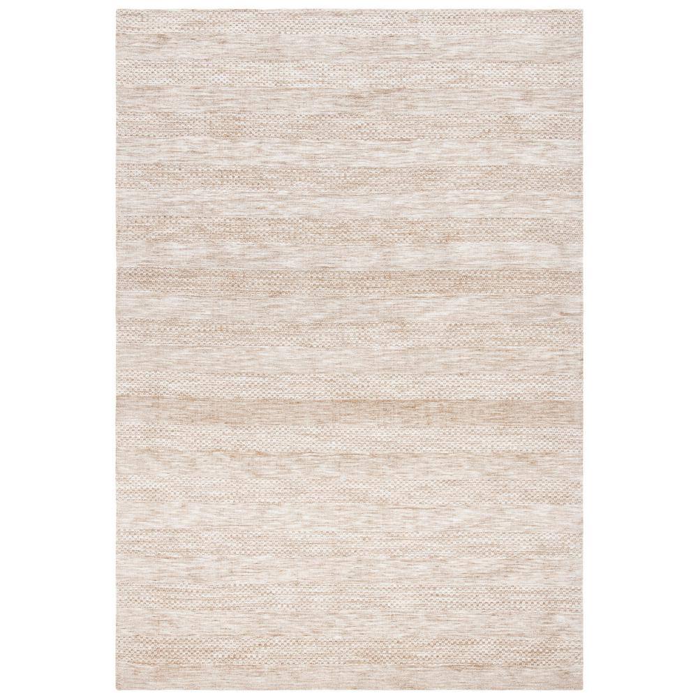 Classic Beige Flat Woven Synthetic 5' x 8' Area Rug