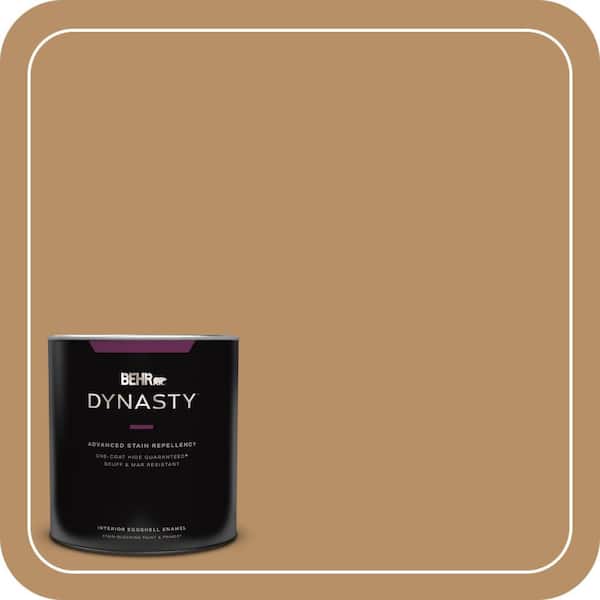 1 qt. #S260-5 Almond Roca Eggshell Enamel Interior Stain-Blocking Paint and Primer