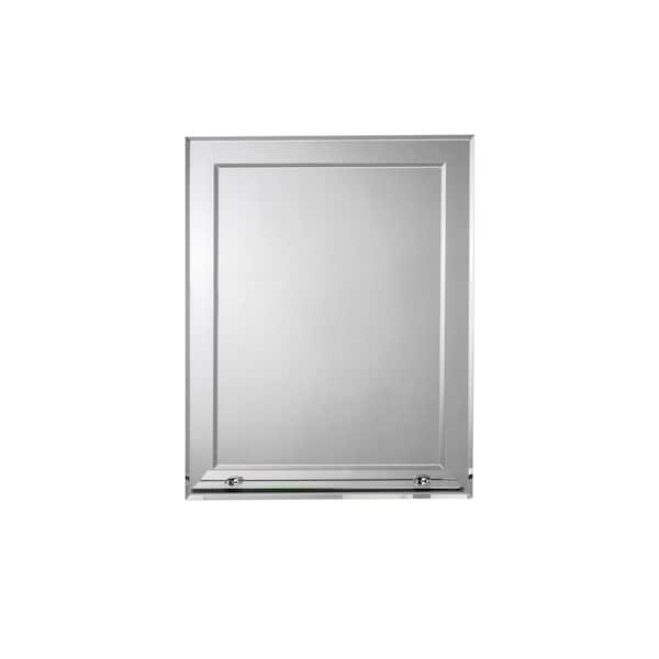 Croydex Rydal 16 in. W x 20 in. H Rectangular Frameless Beveled Edge Wall Mounted Bathroom Vanity Mirror