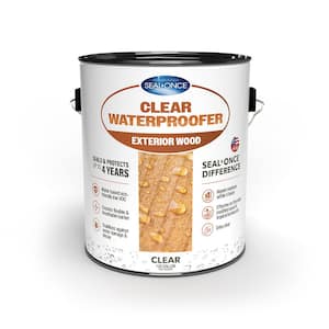 1 gal. Clear Water-Based Waterproofing Exterior Wood Sealer